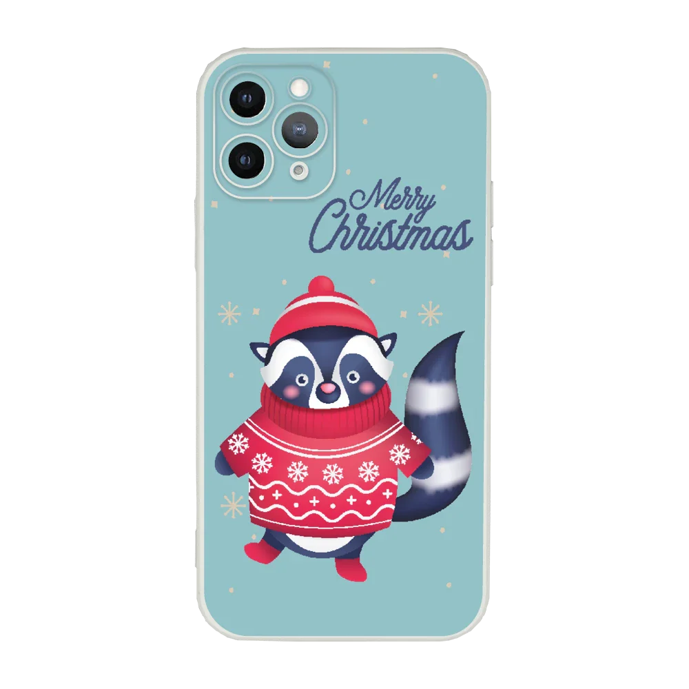 Merry Christmas Mosómedve - IPhone 11 Pro - TPU Shock fehér tok