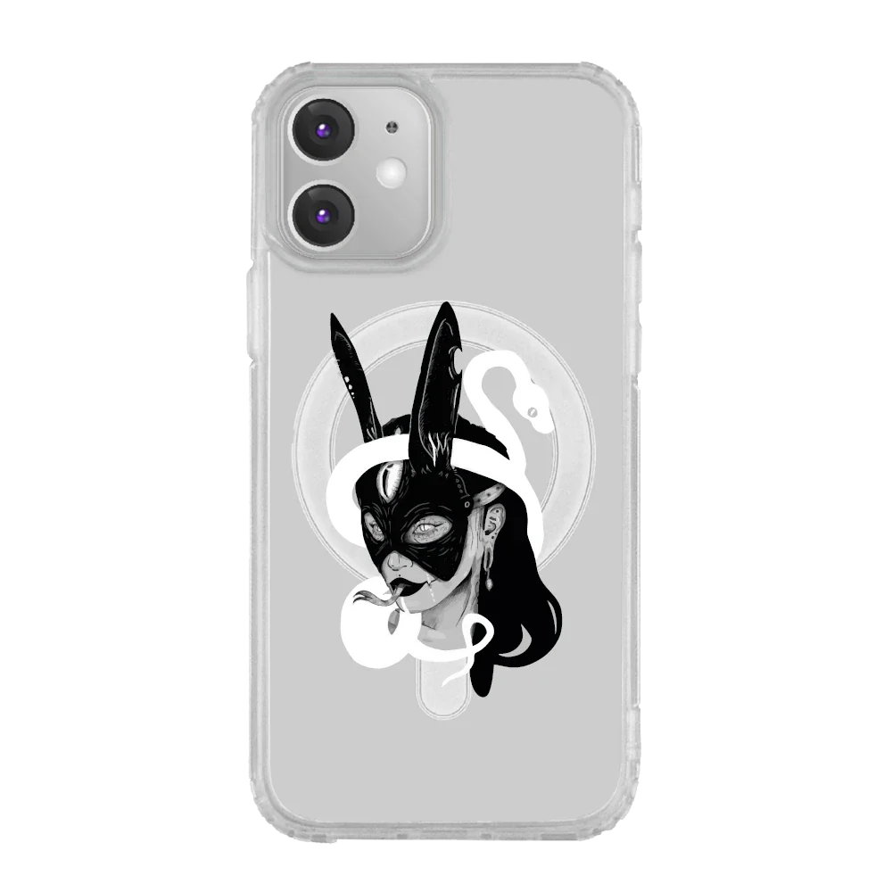 Bunny - IPhone 12 - MagSafe ütésálló átlátszó tok