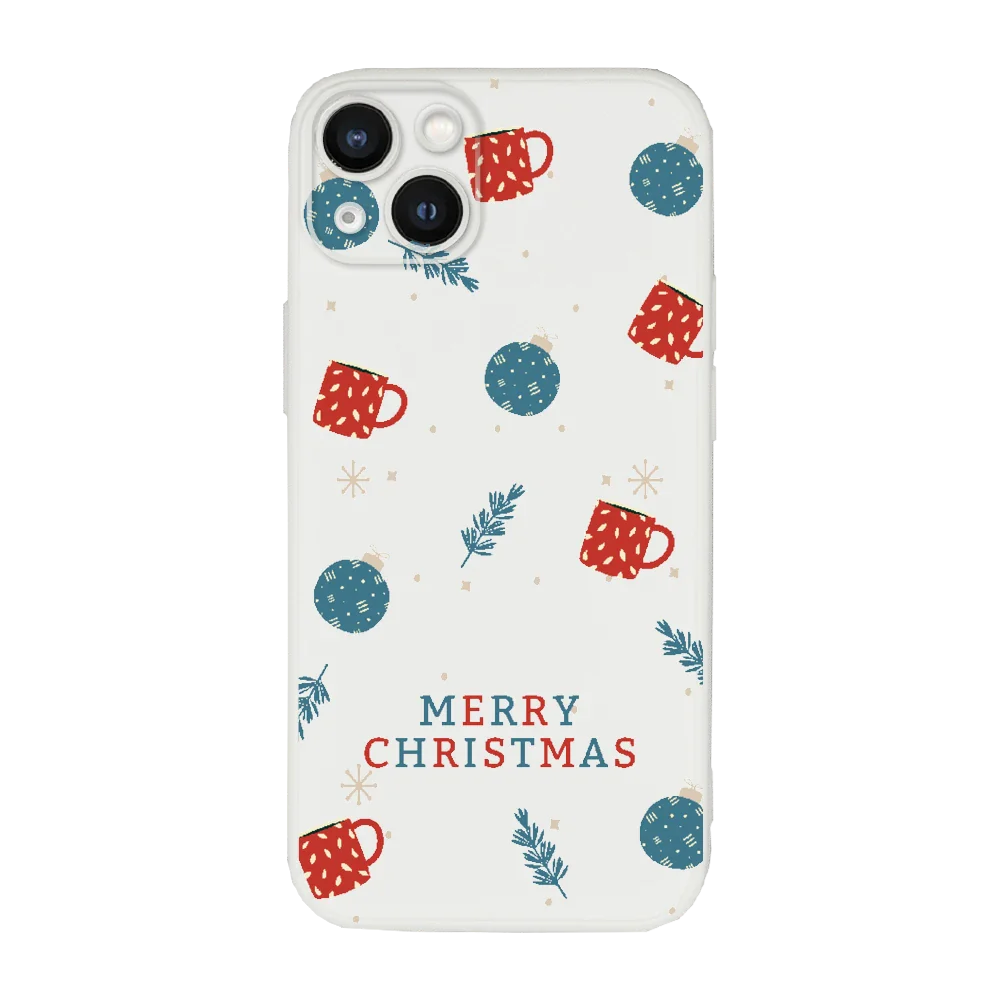 Merry Christmas 3 - IPhone 14 Plus - TPU Shock fehér tok