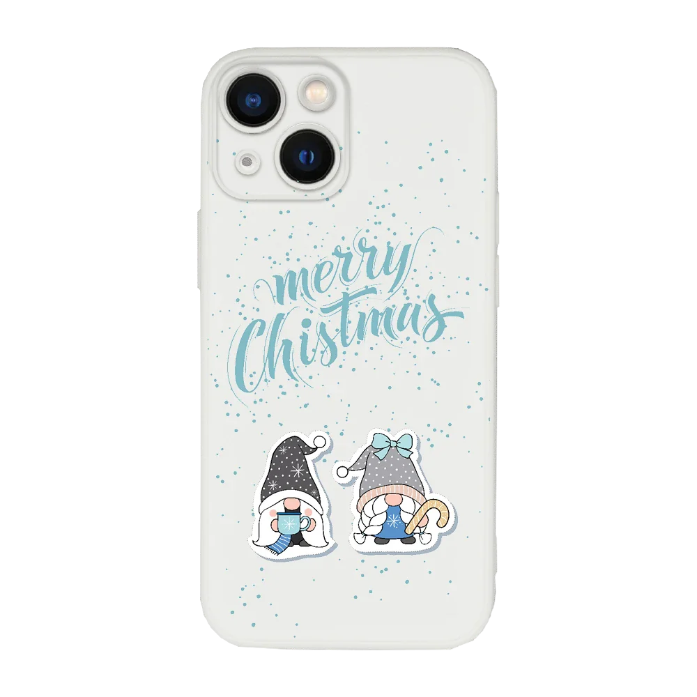 Merry Christmas 2 - IPhone 15 - TPU Shock fehér tok