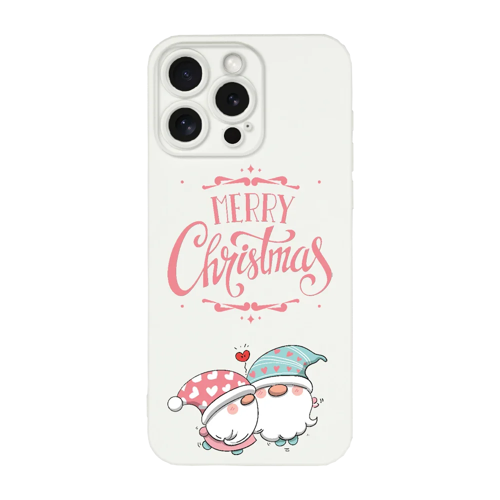 Merry Christmas - IPhone 15 Pro - TPU Shock fehér tok