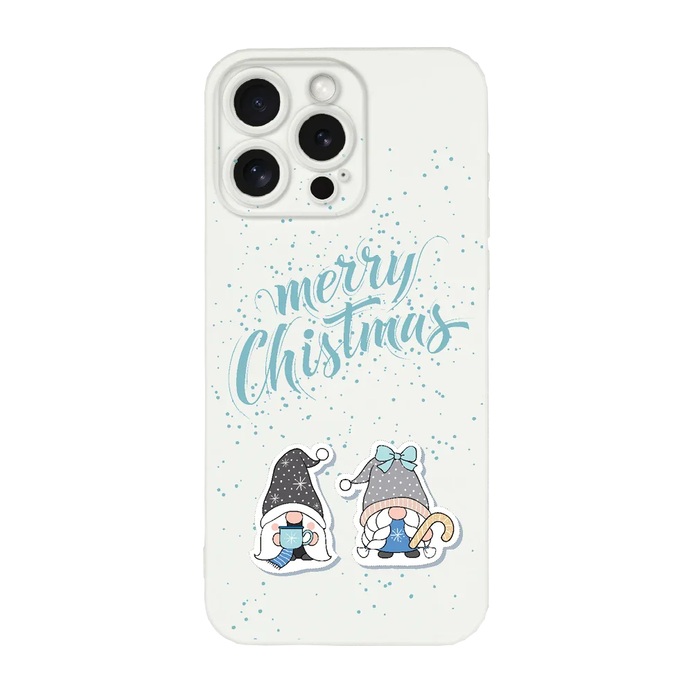 Merry Christmas 2 - IPhone 15 Pro - TPU Shock fehér tok