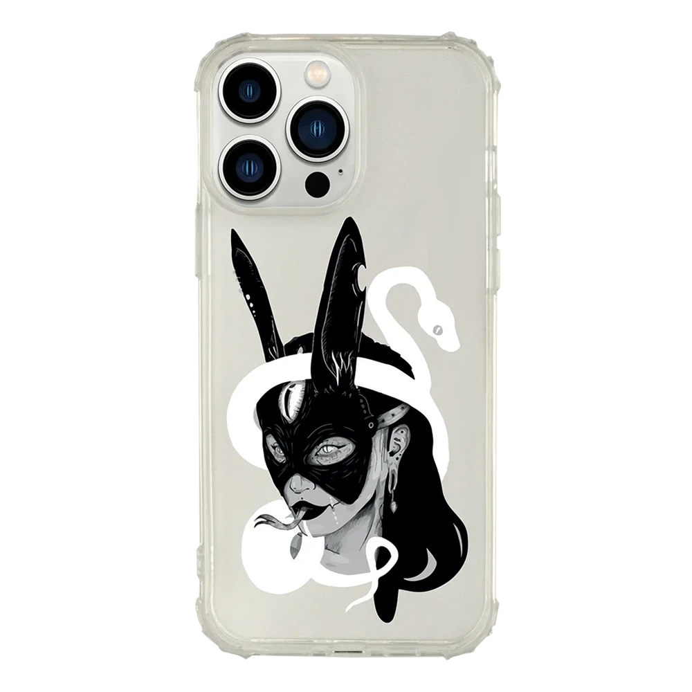 Bunny - IPhone 13 Pro Max - Ütésálló átlátszó tok