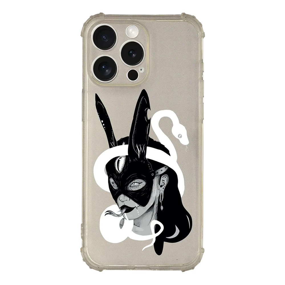 Bunny - IPhone 15 Pro Max - Ütésálló átlátszó tok